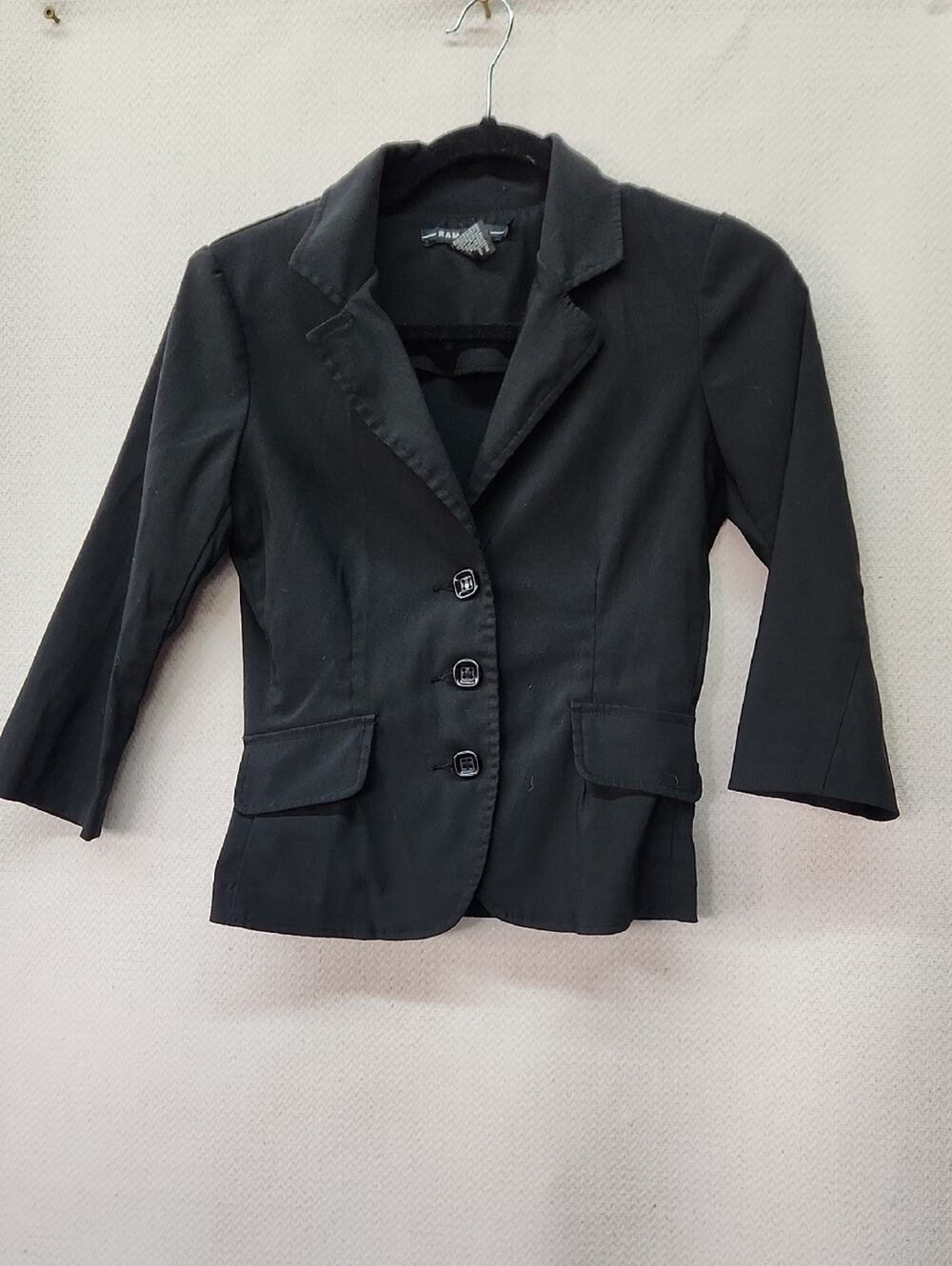 Rampage Black Three-Button Tailored Blazer